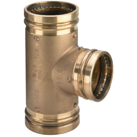 Viega Sanpress T-Stück mit SC-Contur 2218LF, labs-frei, d. 54mm, Rotguss