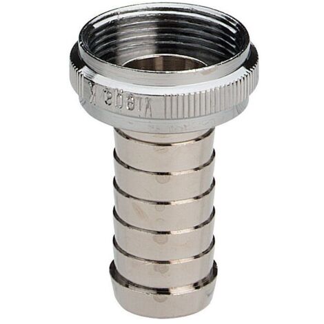Viega Schlauchverschraubung 106843 1/2" x M22 x 1, Messing verchromt, flachdichtend