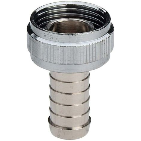 Viega Schlauchverschraubung 117696 1/2" x G 3/4, Messing verchromt, konisch dichtend
