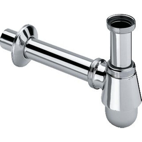 Viega Siphon 1.1/4inch avec rosace incluant tube mural Laiton Chrome