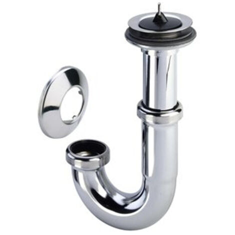 Viega siphon à tube de bonde sans tube mural 5/4 avec rosace chrome