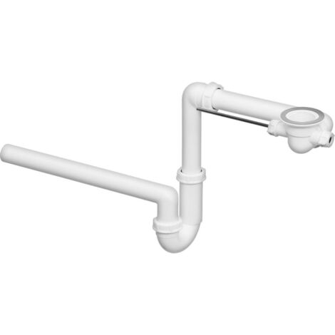 Viega Siphon de meuble 1 1/4"X32 mm. avec bonde Chrome Blanc