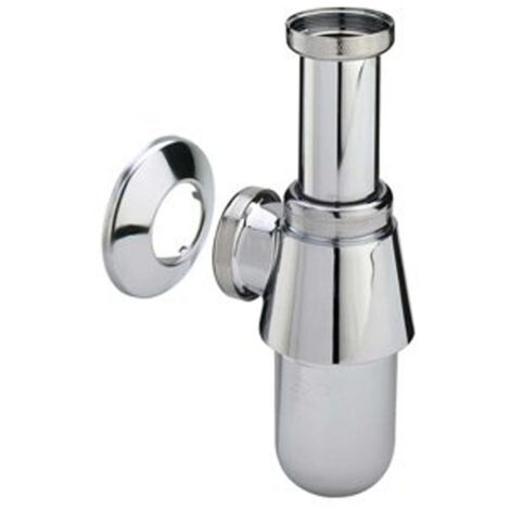 Viega Siphon d'évier sans tuyau mural 5/4 avec rosace chrome