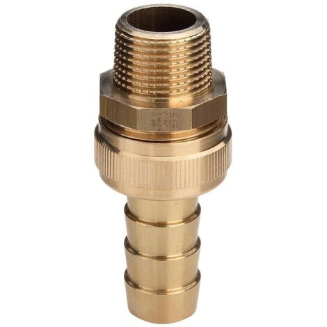 Viega Standrohrverschraubung 104498 R 1/2 x 1/2" x G 3/4, Messing, konisch dichtend