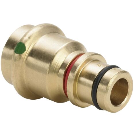 Viega Steckadapter Sanpress 2233.5 in 15mm Rotguss