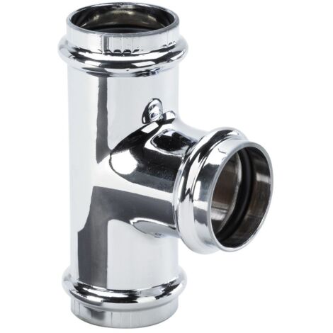 Viega T-Stück 5697 in 32mm Kupfer verchromt