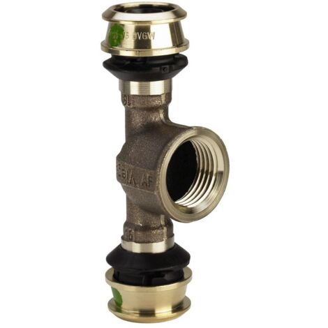 Viega T-Stück mit SC Raxofix 5317 in 63mmxRp1x63mm Siliziumbronze