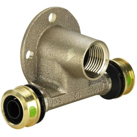 Viega T-Stück mit SC Raxofix 5324.3 in 16mm x Rp1/2 Siliziumbronze