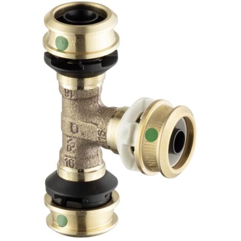 Viega T-Stück mit SC Raxofix DN10 5318.01 in 16mmxDN10x16mm Siliziumbronze