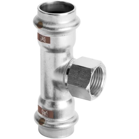 Viega T-Stück mit SC Temponox 1717.2 in 54mmxRp1x54mm Stahl nichtrostend