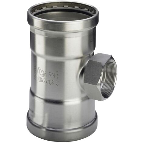 Viega T-Stück Sanpress Inox XL 2317.2XL in 64,0mm x Rp3/4 x 64,0mm Edelstahl
