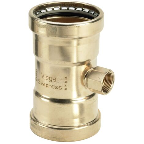 Viega T-Stück Seapress 0317.2XL in 76,1mm x Rp3/4 x 76,1mm CuNiFe