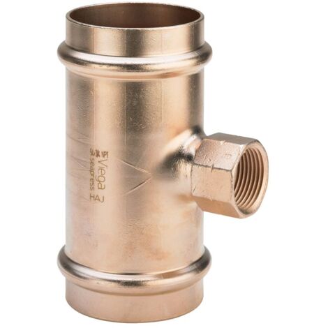 Viega T-Stück Seapress 0317.5 in 42mm x 3/4NPT x 42mm CuNiFe