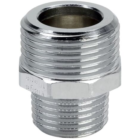 Viega Übergangsnippel 3247 in G3/4 x R3/8 Rotguss verchromt