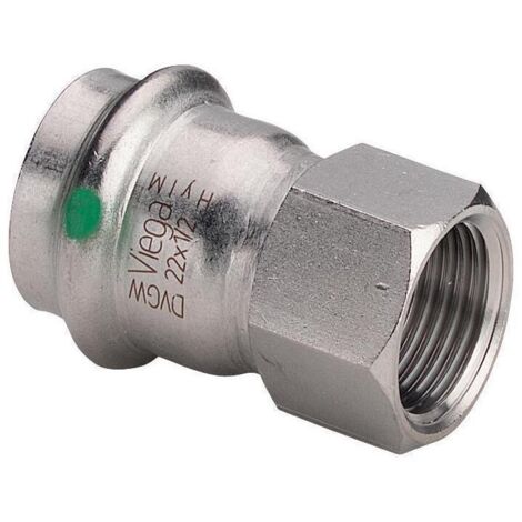Viega Übergangsst. mit SC Sanpress Inox 2312 in 42mm x Rp1 1/2, Edelstahl
