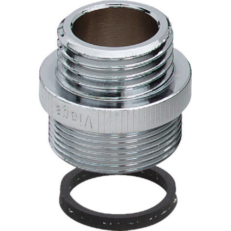 Viega Übergangsstück 3253 in M24 x 1mm x G1/2 Rotguss verchromt