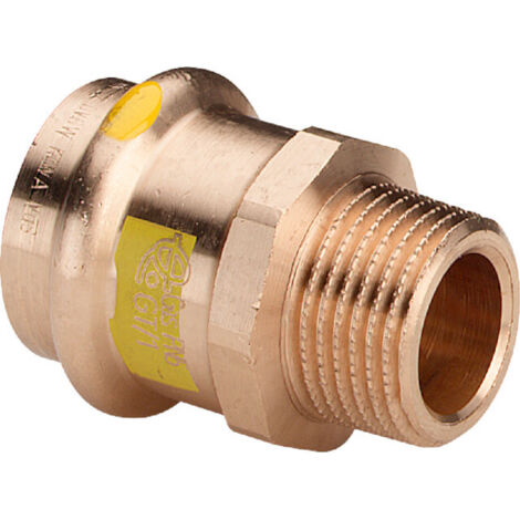 Viega Übergangsstück mit SC Profipress G 2611 für Gas in 42mm x R1 1/2 Rotguss