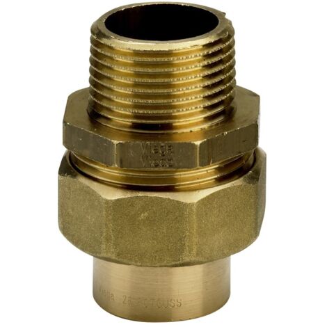 Viega Übergangsverschraubung 94343G konischdichtend, d. 42mm x R 1 1/2", Rotguss
