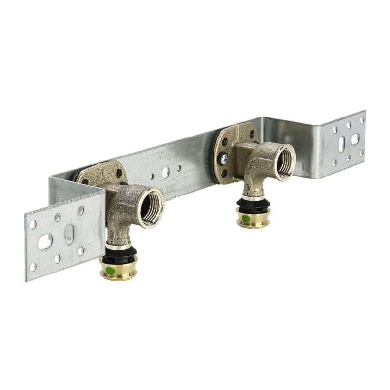 Unité de montage Raxofix 660659 16mmxRp 1/2, avec SC-Contur, acier galvanisé - Viega