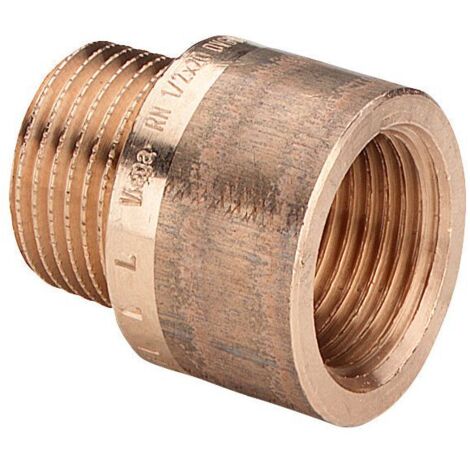 Viega Verlängerung 3525 in R1/2 x Rp1/2 x 120mm Rotguss