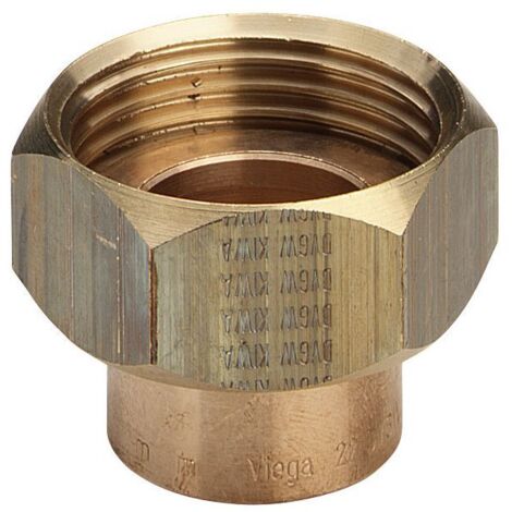 Viega Verschraubung 94359 flachdichtend in 18mm x G3/4 Rotguss
