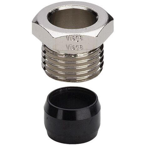 Viega Verschraubung 94576.1 in 15mm x G1/2 Messing vernickelt