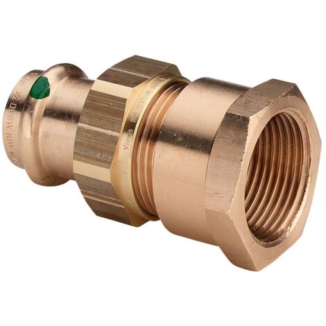 Viega Verschraubung mit SC Sanpress 2262 flachdichtend in 22mm x Rp1 Sibr
