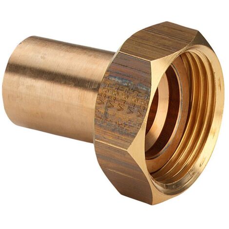 Viega Verschraubung mit SC Sanpress 2264 flachdichtend in 28mm x G1 1/4 Sibr