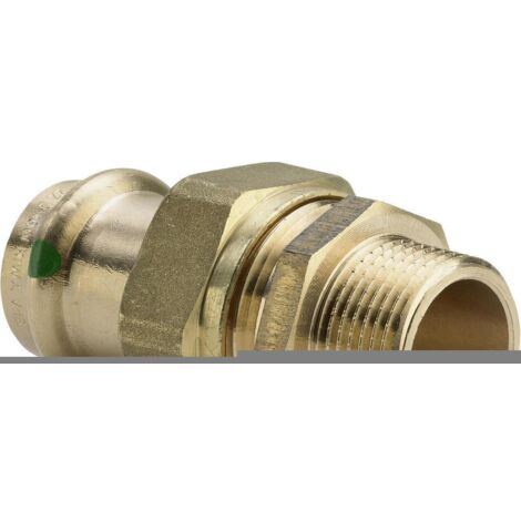 Viega Verschraubung mit SC Sanpress 2265 flachdichtend in 22mm x R3/4 Sibr
