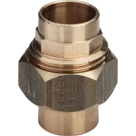 Viega Verschraubung Modell 94340 konischdichtend in 54mm zum Löten Rotguss 148256
