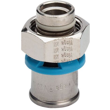 Viega Verschraubung Viegatherm P 1022P in 14mm Messing vernickelt