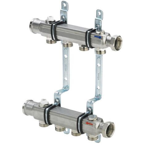 Viega Verteiler 1078 in 4 fach aus Edelstahl