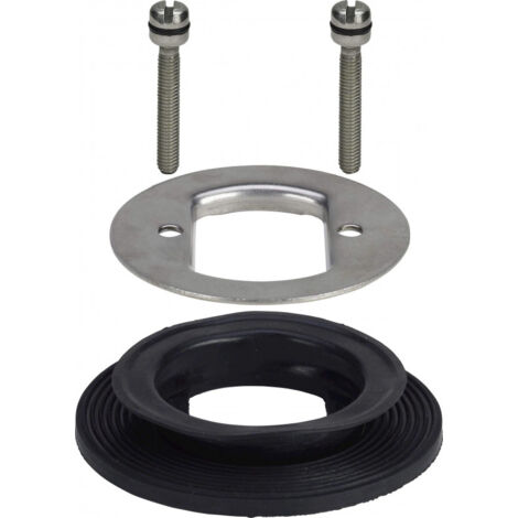 Viega – Vis, bride et joint pour bonde de douche – Acier inoxydable – Orifice d'évacuation Ø 52 mm – Modèle TEMPOPLEX