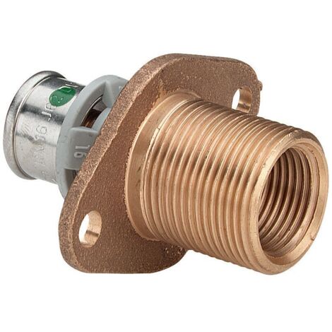 Viega Wanddurchführung mit SC Sanfix P 2132.3 in 16mm x Rp1/2 x 30mm Rotguss