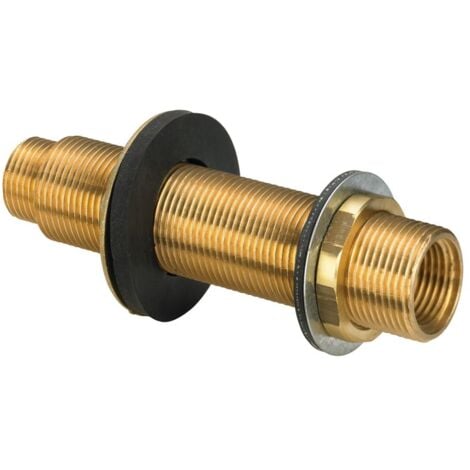 Viega Wanddurchführung mit SC Sanfix P 2132.9 in Rp1/2 x G3/4 x 120mm Rotguss