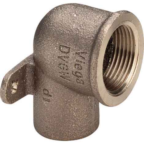 Viega Wandscheibe 94472G mit zwei Ösen in 18mm x Rp1/2 Rotguss