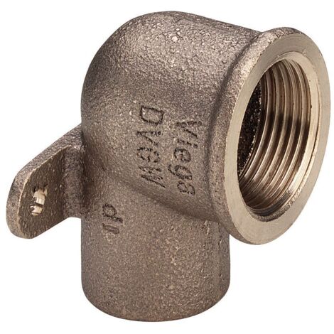 Viega Wandscheibe 94472G mit zwei Ösen in 22mm x Rp3/4 Rotguss