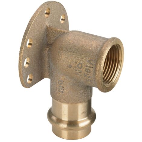 Viega Wandscheibe mit SC 2225.5LF in LABS-frei in 15mm x Rp1/2 Rotguss