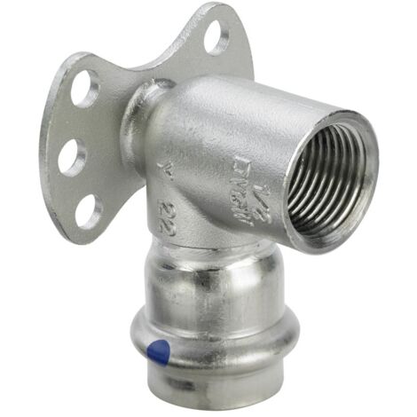 Viega Wandscheibe mit SC Sanpress Inox 2325.5LF in LABS-frei in 28mm x Rp1