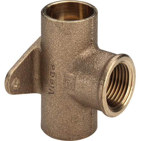 Viega Wandscheiben-T-Stück 94490G in 18mm x Rp1/2 x 18mm Rotguss