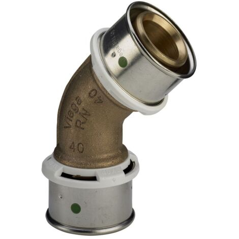 Viega Winkelkupplung mit SC Sanfix P 2126 in 25mm Rotguss