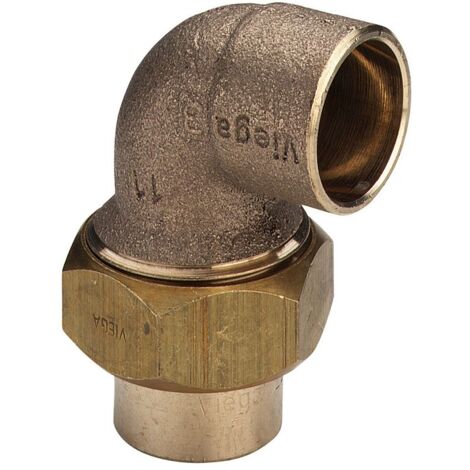 Viega Winkelverschraubung 94096 konischdichtend in 28mm Rotguss