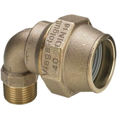 Viega Winkelverschraubung Maxiplex 9021 in 63mmxR1 1/2 Rotguss