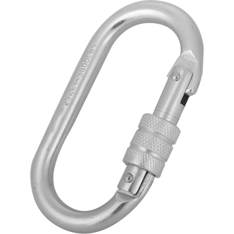 Image of Vielseitiger Outdoor-Karabiner für Klettern, Sicherheit und Überleben, mit robustem Sicherungsring