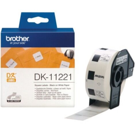 Vielzwecketikett Etikettendrucker QL-500 -550 -560 -570 -600 -650TD -700 -710W -720NW -800 -810W -820NWB -1050 -1060N -1100 -1110NWB 23 x 23 mm (B x H) weiß