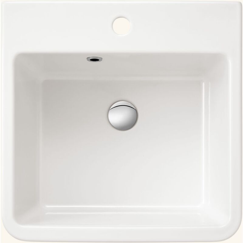 Vier buanderie bac à laver céramique blanc Sanindusa utility 510x500