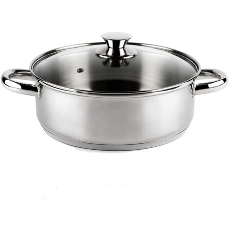 Vier CI20 Induzione, Casseruola, Acciaio Inossidabile 18/10, 20 cm