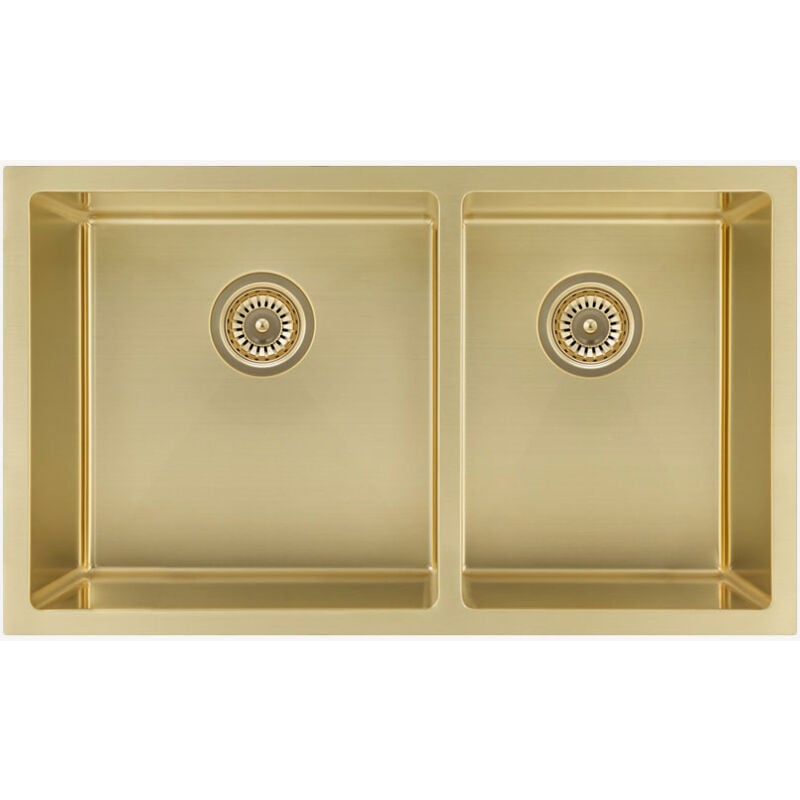 Kroos ® - vier de cuisine double 760 mm - laiton brossé - Jaboty