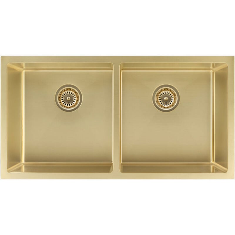 Kroos ® - vier de cuisine double 855 mm - laiton brossé - Tilia