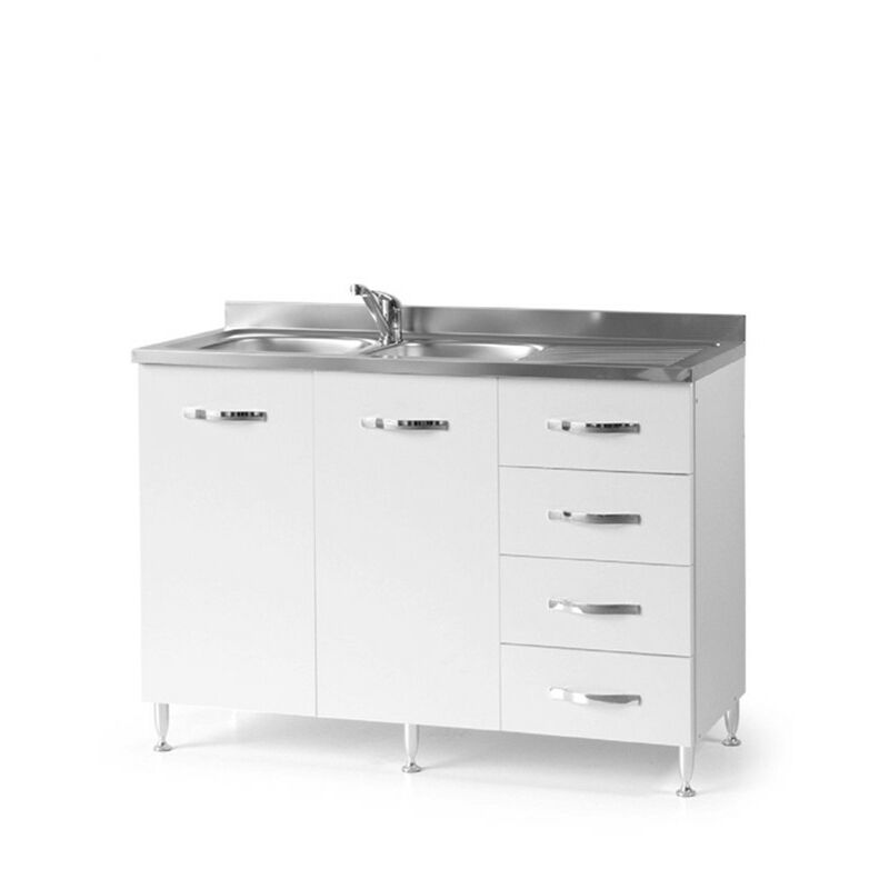 Vier de cuisine Frêne Blanc 2 portes a - tiroir dx Cm 120x50xH 85